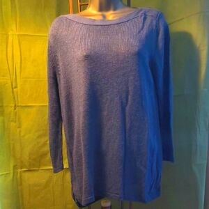 J. Jill Blue Knit Sweater